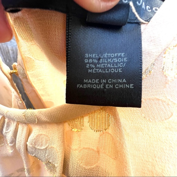 Marc Jacobs Metallic Floral Pattern Blouse - Picture 3 of 5